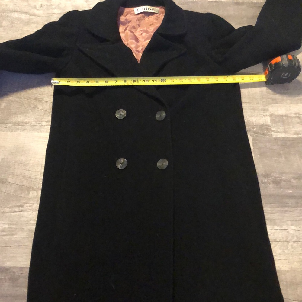 Chloe womens wool coat size M - Picture 9 of 16